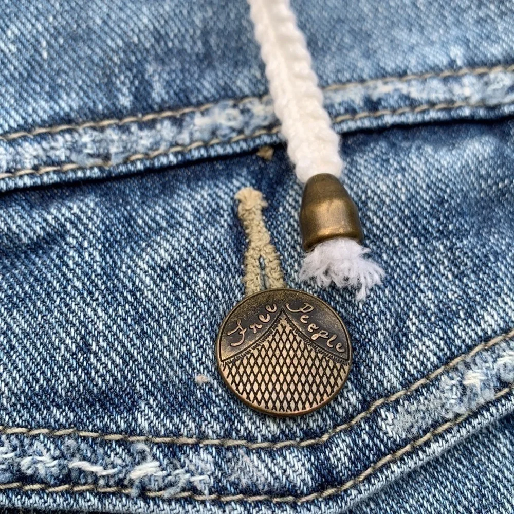 FREE People Denim/Knit Hoodie Jacket in Indie Wash
